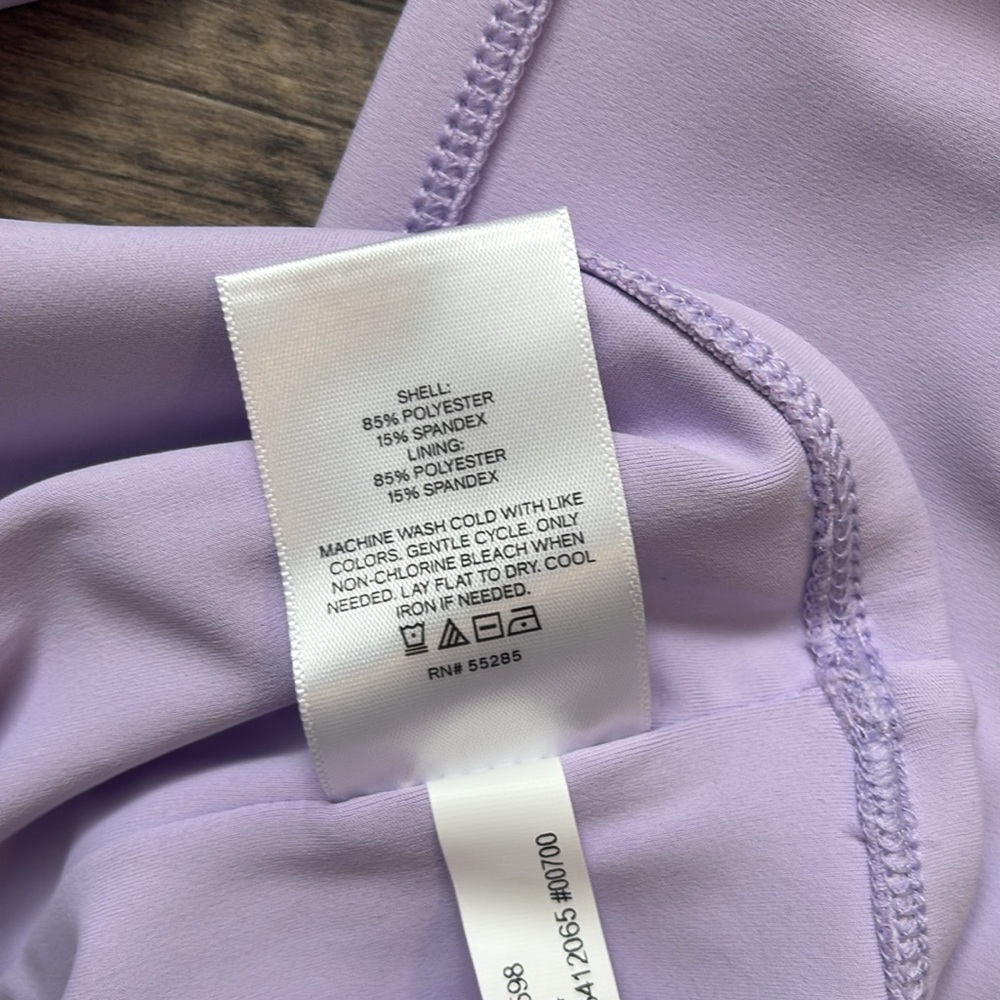 Lilac / Light Purple Body Contour Square Neck Top - EXPRESS NWT - Picture 6 of 10